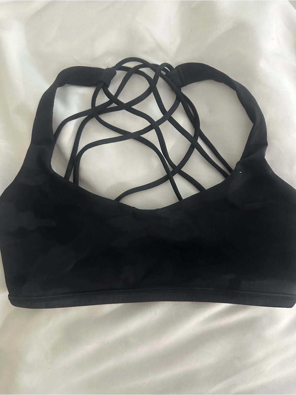 Lululemon Black Camo Sports Bra
